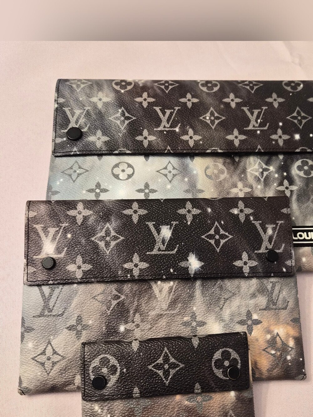 Brand New Louis Vuitton Monogram Galaxy Alpha Triple Pochette